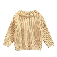 Baby Girl Sweater Newborn Toddler Round Neck Knitted Sweatshirt Fall Winter Pullover Tops Clothes 0-6Y
