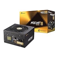 Seasonic FOCUS Plus 650 Gold SSR-650FX 650W 80+ Gold ATX12V & EPS12V Full Modular 120mm FDB Fan Compact 140mm Size Power Supply, Gold Modular FX