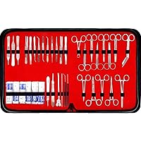Professional Dissecting Kit Anatomy - 160 Piece Stainless Steel Biology Instruments Set for Medical & Veterinary Training