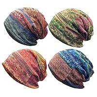 JarseHera Womens Slouchy Beanie Cotton Chemo Caps Cancer Headwear Hats Turban