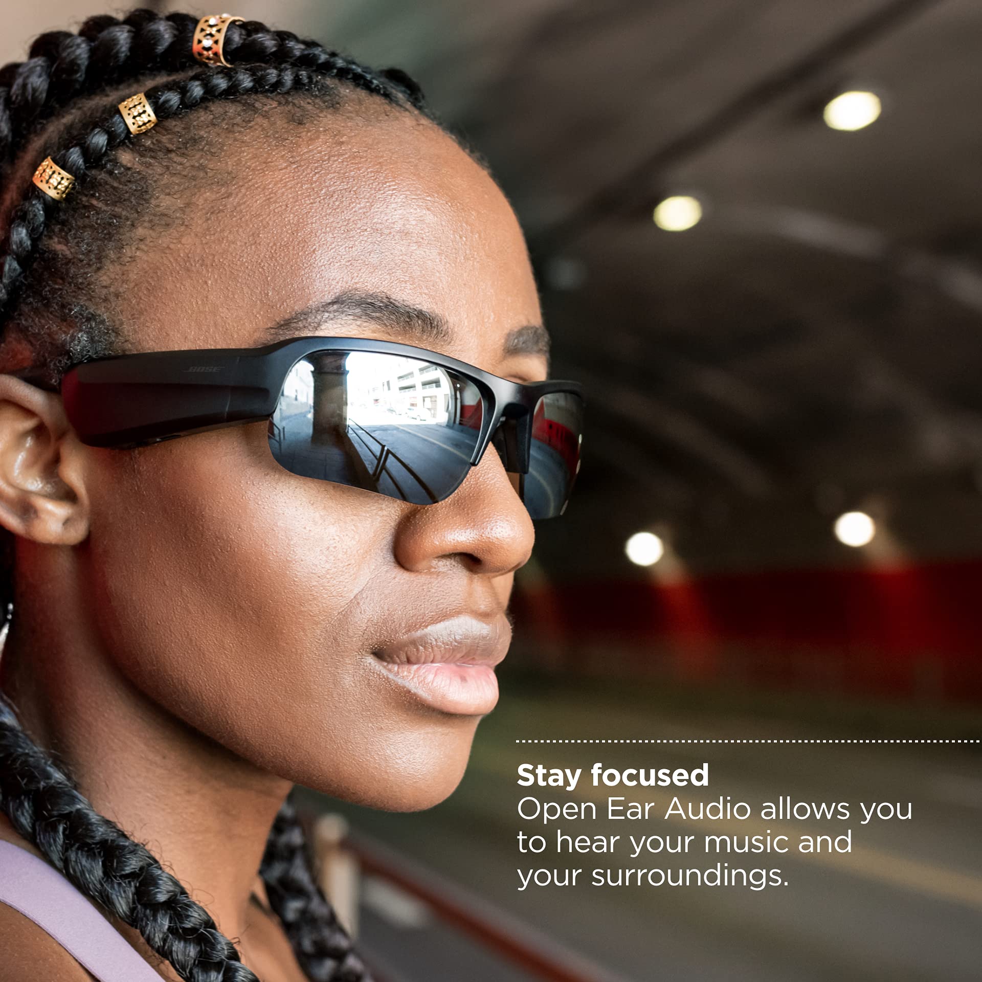 Bose Frames Tempo - Sports Sunglasses with Polarized Lenses & Bluetooth Connectivity