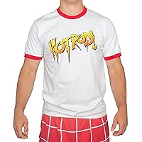 Roddy Piper Rowdy Hot Rod Wrestling White Adult T-Shirt Tee
