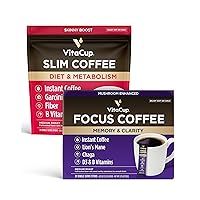 VitaCup Instant Focus Coffee 24ct & Slim Instant Coffee 24ct