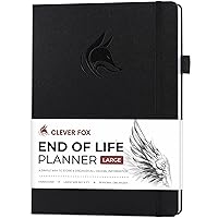 Clever Fox End of Life Planner – Final Arrangements Organizer for Beneficiary, Will Preparation, Last Wishes & Funeral Planning, A4 (Black)