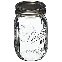 Ball Pint Mason Jar, Regular Mouth, 16 oz (3 Count)