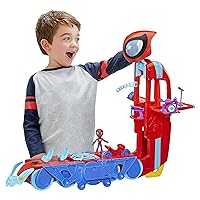 Spidey and His Amazing Friends Marvel Playset, Preschool Toy with 2 Modes, Lights, Sounds, 3 Years and Up, 2 Feet Tall
