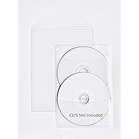 Startechdeals CPP Clear Plastic Sleeve with 2 Disk Capactiy Scratch Free Nonwoven CD/DVD Disk Sleeve (100)