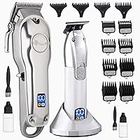 Fagaci Professional Hair Clippers and Hair Trimmer Set with Precise Cutting, Cordless Hair Clippers for Men Professional, Barber Clippers, Hair Trimmers for Men, Hair Clippers Cordless 440C Blades