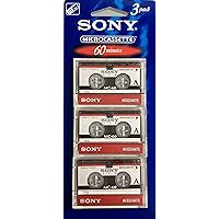 Sony 3MC-60B Microcassette - 3 Pack