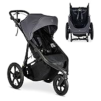 Wayfinder Jogging Stroller with Independent Dual Suspension, Air-Filled Tires, and 75-Pound Weight Capacity, Storm