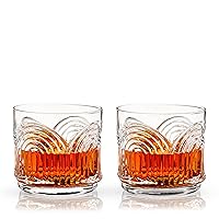 Viski Drinking Glasses, Set of 2, Modern - Clear
