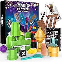 Magic Kit for Kids, 300+ Magic Tricks Perfect Toy for Boys and Girls, Magic Wand Magician Set with Instruction Manual and Video for Beginners Ages 6 7 8 9 10 11 12 Years Old