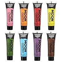 Face & Body Paint Set of 8 by Moon Creations - 0.40fl oz