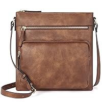 BOSTANTEN Crossbody Purses for Women Soft Vegan Leather Handbags Multi Pocket Shoulder Bag Pocketbooks