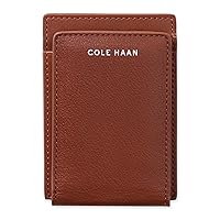 Cole Haan Men's Slim Magnetic Front Pocket Wallet, Cognac, No Size