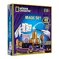NATIONAL GEOGRAPHIC Magic Kit - 45 Magic Tricks for Kids to Perform with Step-by-Step Video Instructions for Each Trick Provided by a Professional Magician, Toys for Boys and Girls