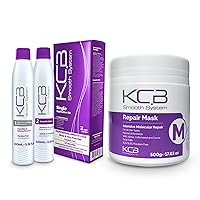 Smooth System - Brazilian Keratin Hair Treatment at Home plus Repair Hair Mask for Smoothing and Frizz Control for All Hair Types
