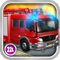 Kids Vehicles 1: Interactive Fire Truck - Animated 3D Games Fire Engine Adventure for Little Firefighters and Drivers of Firetrucks (Abby Monkey edition) by 22learn
