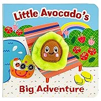 Little Avocado's Big Adventure Finger Puppet Board Book, Ages 1-4