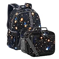 Choco Mocha 15inch Galaxy Backpack + Lunch Bag