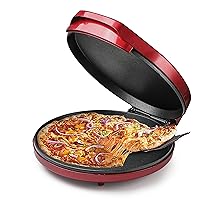 COMMERCIAL CHEF Countertop Pizza Maker, Indoor Electric Countertop Grill, Quesadilla Maker with Variable Temperature