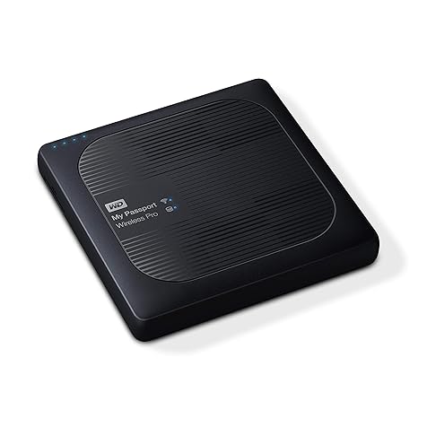 WD 4TB My Passport Wireless Pro Portable External Hard Drive, Wifi USB 3.0 - WDBSMT0040BBK-NESN