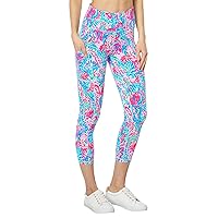 Lilly Pulitzer UPF 50+ High-Rise Leggings for Women - Flat Elastic Waistband, Fitted Silhouette, Comfy and Stylish Leggings