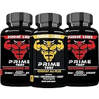 Prime Labs Prime Test Testosterone Booster (60 ct, 2-Pack) + Tongkat Ali Plus (60 ct)