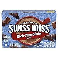 Swiss Miss Indulgent Collection Rich Chocolate Flavor Hot Cocoa Mix, 8 Count 10.64 oz 12-Pack