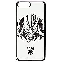 Transformers: Licensed Phone Case - MEGATRON GUNMETAL - Clear PC Snap-On Hard Shell, For iPhone 7 Plus, iPhone 8 Plus - Swordfish Tech