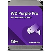 Western Digital 18TB WD Purple Pro Surveillance Internal Hard Drive HDD - SATA 6 Gb/s, 512 MB Cache, 3.5