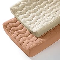 Muslin Changing Pad Cover: Baby Cotton Quilted Changing Table Cover - Soft Changing Pad Sheets for Boys Girls