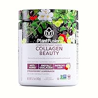 Vegan Collagen Beauty - Vegan Collagen Powder for Women - Hair Skin and Nails Vitamins - Gluten Free, Non-GMO, Non-Dairy (Strawberry Lemonade 18 Servings)