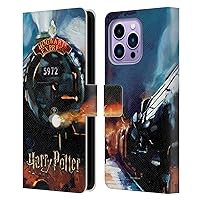 Head Case Designs Officially Licensed Harry Potter Hogwarts Express Prisoner of Azkaban II Leather Book Wallet Case Cover Compatible with Apple iPhone 14 Pro Max