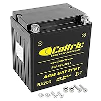 Caltric Agm Battery Compatible with Harley Davidson Flhtcutg Tri Glide Ultra Classic 2009-2015