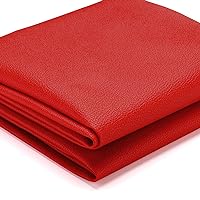 K-Musculo Vinyl Fabric, Marine Faux Leather Upholstery, for Upholstery Crafts, DIY Sewings, Sofa, Handbag, Earrings, Hair Bows Decorations (Red 54'' X 108'' inch 3Yd)