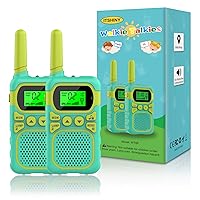 Kids Walkie Talkies with 22 Channels & 3 Mile Range for Outdoor Hiking Camping Children Toy Gifts for 3-12 Year Old Boys Girls -Green