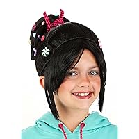 Kid's Disney Wreck It Ralph Vanellope Von Schweetz Costume Wig | Movie Character Cosplay Wigs for Toddlers