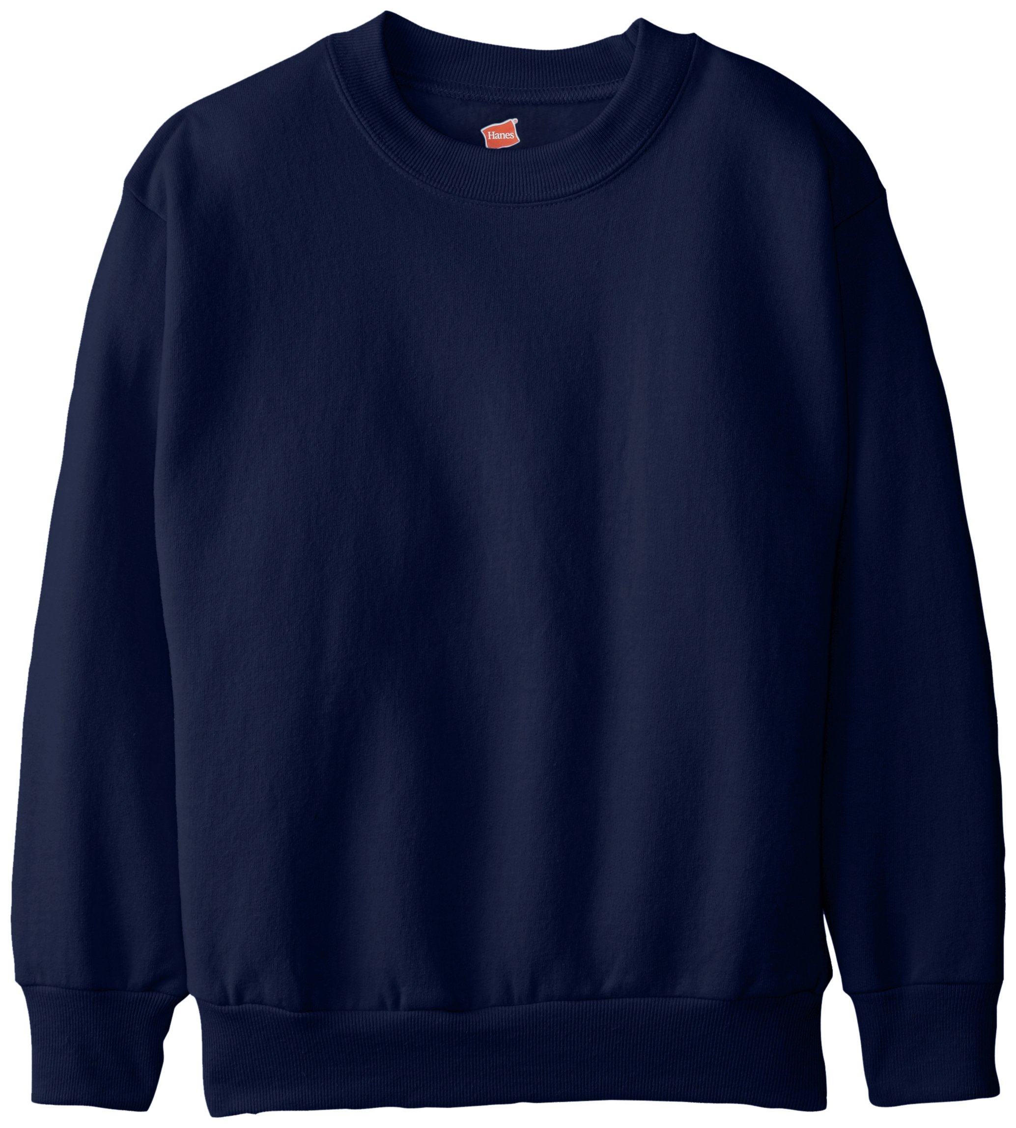 Hanes Boys' EcoSmart Sweatshirt, Cotton Crewneck Pullover, Kids' Fleece Sweatshirt