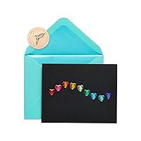 Papyrus Blank Cards with Envelopes, Rainbow Gems (6-Count)
