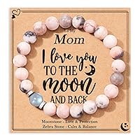 Moonstone Bracelets for Grandma/Mom/Daughter - Christmas, Birthday, Mother's Day, and Valentine's Day Gifts for Women Girls Her