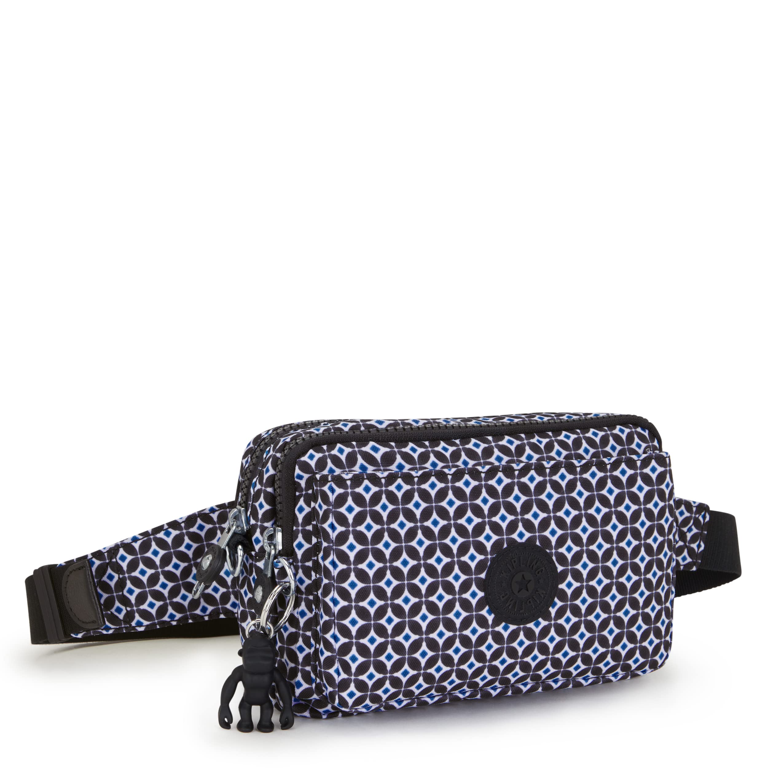 Kipling Women’s Abanu Crossbody Bag, Lightweight, Adjustable Nylon Waist Pack with Multi-Compartment Zip Pockets