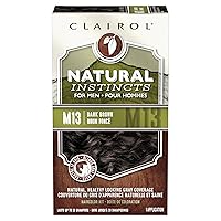 Natural Instincts Semi-Permanent Hair Dye for Men, M13 Dark Brown Hair Color, Pack of 1