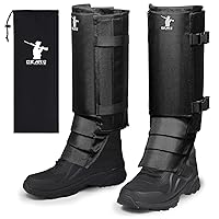 Snake Gaiters Snake Chaps, Waterproof Lower Legs Snake Guards, Snake Bite Protective Gaiters, Anti-Snake Gaiters for Men/Women, Adjustable Size for Hunting/Hiking/Farm Working