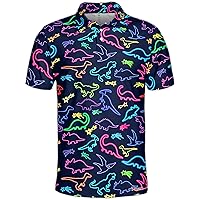 Golf Shirts for Men Funny Golf Shirts for Men Tropical Polo Hawaiian Polo Shirts for Men
