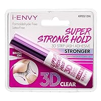 Kiss I Envy Eyelash Adhesive 3D Super Strong Hold Clear (Pack of 2)