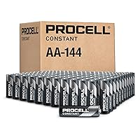 ProCell Constant AA Long-Lasting Alkaline Batteries (144 Pack) 10-Year Shelf Life, Bulk Value Pack for Consistent Moderate Drain Professional Devices
