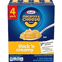Kraft Thick n' Creamy Macaroni and Cheese Dinners, 7.25 oz. Boxes (24 ct, 6 packs of 4)