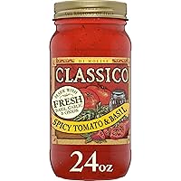 Spicy Tomato and Basil Pasta Sauce (24 oz Jar) (Pack of 2)