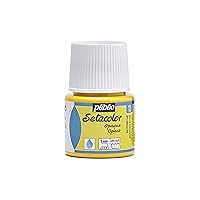 Pebeo Setacolor Opaque Fabric Paint 45-Milliliter Bottle, Butter Cup